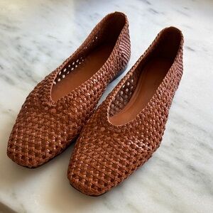 Madewell Leather Woven Ballet Flats 7